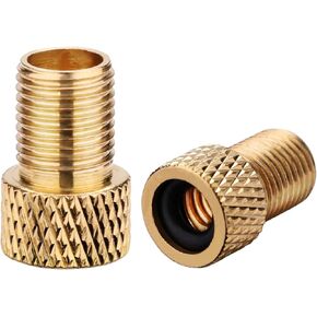 Bike Tire Valve Adapter Presta to Schrader Valve Adaptor Bike Inflatable Adapter - Convert Presta/French Valve to US/Schrader Valve - Inflate Tire Using Standard Bike Pump or Air Compressor (5 Pack)