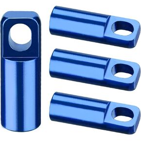 Bike Presta Valve Caps 2 in 1 Bicycle Tubeless Presta Valve Stem Covers with Valve Core Removing Function, Anodized Aluminum, Light Weight, High-Performance (4 Pack)