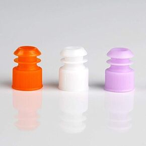 Globe Scientific 118240L Polyethylene Flange Plug Cap for Test Tubes, 13mm Size, Lavender (Pack of 1000)