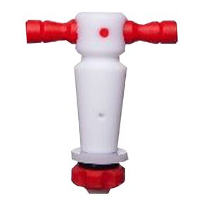 S181125 Synthware Stopcock Plug, Straight Bore, PTFE, Bore 2mm, Plug Size 11/25