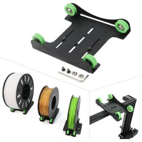 3D Printer Filament Holder Universal Adjustable Material Shelf Fixed Support Tray Mount Rack Bracket with Bearing Pulley for PLA ABS 0.5kg-3kg All 3D Printer Filament