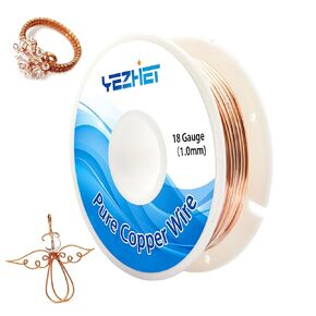 99.9% Solid Bare Copper Wire(20 Gauge, 66Ft), Dead Soft, 0.22 Pound Spool Pure Copper Wire for Crafts, Jewelry Making, Electroculture Gardening