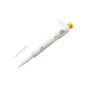 3800104 Polypropylene Fixed Volume Micropipette with Batch Calibration Certificate, 4.7" Length, 25 µL