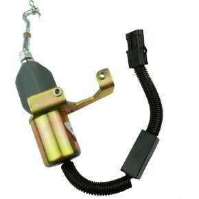 Fuel Shut Off Solenoid 4942879 with Protective for Cummins B3.9L 4B 4BT 4BTA 4BTAA B5.9L 6B 6BT 6BTA 6BTAA 6CT