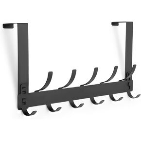 Over The Door Hooks, 2 Pack Door Hanger Hooks, Over The Door Towel Racks for Bathroom with 11 Coat Hooks, Fits 1-3/4" Thick Door