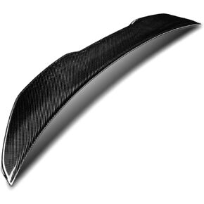 DNA MOTORING 2-SPC-6172-CF Glossy Black Carbon Fiber PSM-Style Duck Bill Rear Trunk Lid Compatible with 15-21 BMW 2 Series Mstyle xDrive Convertible Models