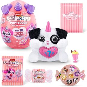 Rainbocorns Puppycorn Hound Dog Scent Surprise - Surprise Unboxing Soft Toy, Scented Puppy Plush for Girls by ZURU