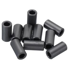 PATIKIL Ferrite Toroid Core, 10 Pcs Toroid Core 1.2" ODx0.7" IDx0.6" H Ferrite Rings Transformer Ferrite Toroid Cores for EMI/RFI Filters, Black