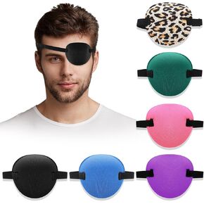 6Pcs Eye Patches, Adjustable Soft Medical Eye Patch for Adults and Kids, Medical Eyepatch for Lazy Eye Amblyopia Strabismus or After Surgery