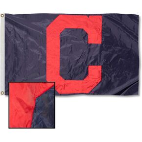 علم كليفلاند البيسبول فينتاج ريترو سي مطرز من النايلون in Kuwait