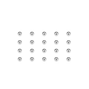 uxcell 1.3mm Bearing Balls 304 Stainless Steel G100 Precision Balls 100pcs