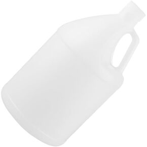 Water Jugs with Caps 1-Gallon Plastic Jug Reusable, F-Style Plastic Jug, Storage Containers with Ergonomic Handle, HDPE Construction for Residential or Commercial Use