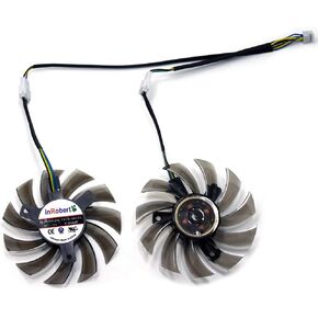 inRobert 75mm VGA Graphic Card Cooler Fan Replacement for Sapphire HD 6930 HD 7850 7870 ASUS GTX 570 760 770 Video Card