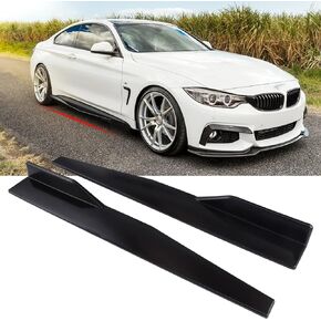 2Pcs 29" Side Skirt Extension Splitter Rocker Winglet Diffuser Lip Wing Panel Body Kit Compatible with Most Cars Universal Fit