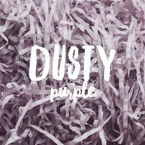 Dusty Purple/Gray Shredded Tissue Paper Shred Dusty Soft Baby Pink Hamper Gift Box Basket Filler Fill Premium Quality Eco-friendly Biodegradable Compostable Acid-free Colorfast 100g