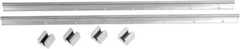 Linear Rail Slider Set, 800mm 4pcs SBR12UU Fully Support Linear Bearing Rail Slide Guide Shaft, 12mm Diameter Shaft Linear Rail for Automated Machines DIY CNC Routers Lathes Mills in Saudi Arabia