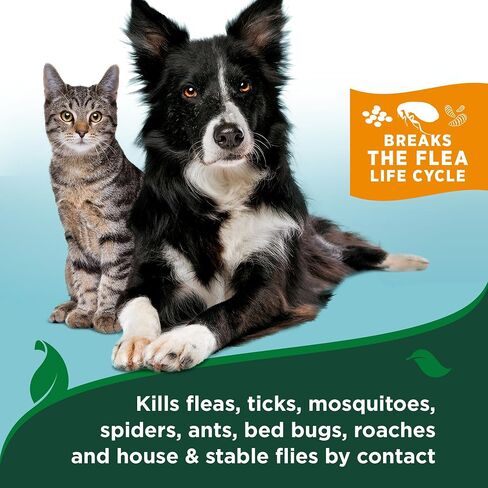 Vet’s Best Flea & Tick Home Spray for Dogs – Cotton Spice Scent Dog Flea & Tick Aid – Made in The USA – Flea & Tick Home Spray – Flea Protection for Dogs – 32 oz in Saudi Arabia