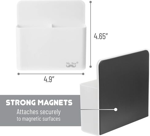 السيد. Pen- حامل قلم التحديد المغناطيسي، أبيض، حامل قلم التحديد الجاف المغناطيسي مع 6 أقلام تلوين ملونة، حامل قلم السبورة البيضاء، منظم السبورة البيضاء، منظم لوحة المسح الجاف، حامل المسح الجاف in Kuwait