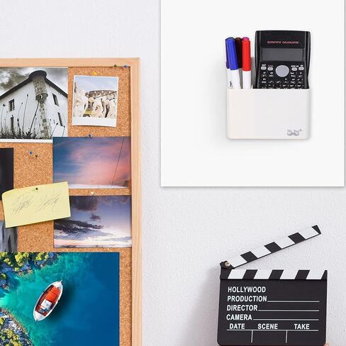 السيد. Pen- حامل قلم التحديد المغناطيسي، أبيض، حامل قلم التحديد الجاف المغناطيسي مع 6 أقلام تلوين ملونة، حامل قلم السبورة البيضاء، منظم السبورة البيضاء، منظم لوحة المسح الجاف، حامل المسح الجاف in Kuwait