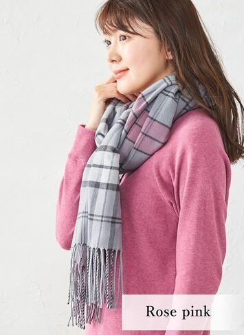 بطانية وشاح من صوف بيشو الياباني بتصميم مربع ناعم للجنسين in Kuwait