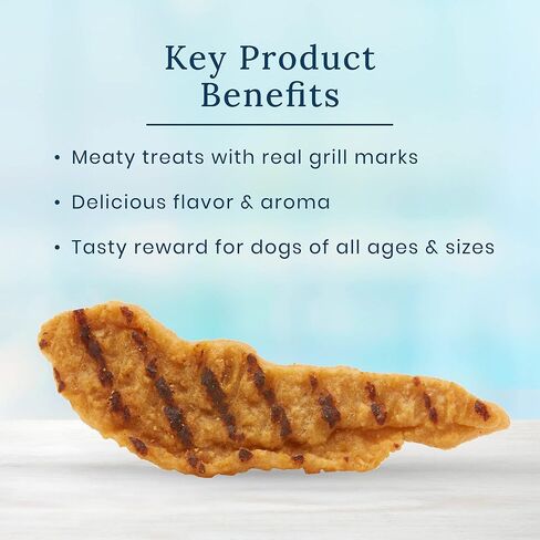 مكافآت الكلاب الطبيعية من Blue Buffalo True Chews Premium Grillers، كيس شريحة لحم 20 أونصة in Kuwait