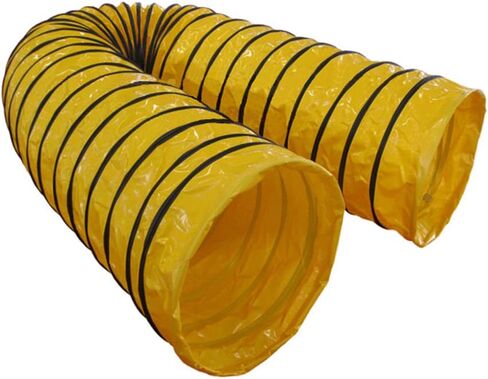 Pro Grip 15' 19oz PVC Competiton 4" Pitch Agility Tunnel with Super PVC Raised Traction Grip, Yellow in Kuwait