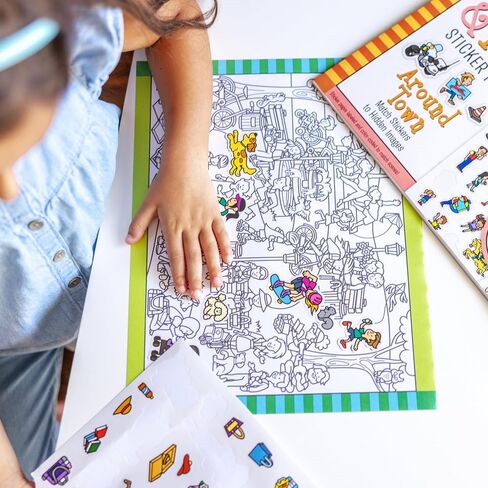 Melissa & Doug Seek & Find Sticker Pad - Around Town, 4+ Years in Saudi Arabia