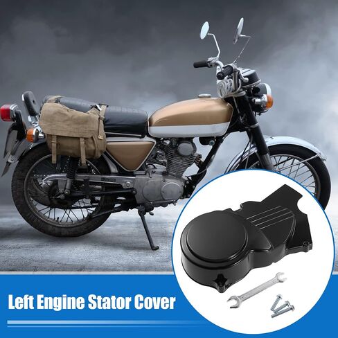 X AUTOHAUX 1 مجموعة غطاء الجزء الثابت للمحرك الأيسر لـ 50cc 70cc 90cc 110cc 125cc محرك الدراجة الترابية ATV رباعية الدراجة غطاء حماية المحرك الأسود غطاء حماية الجزء الثابت in Saudi Arabia