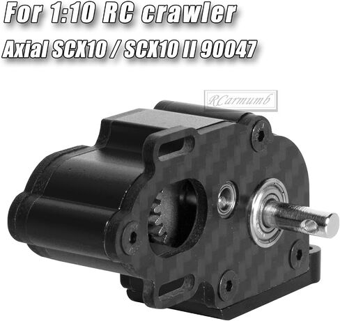 جزء ترقيات علبة التروس المركزية لسيارة 1/10 RC الزاحفة المحورية SCX10 SCX10 ii 90047 Wraith، علبة تروس ناقل الحركة المتوسطة LCG من الألومنيوم، أسود in Kuwait