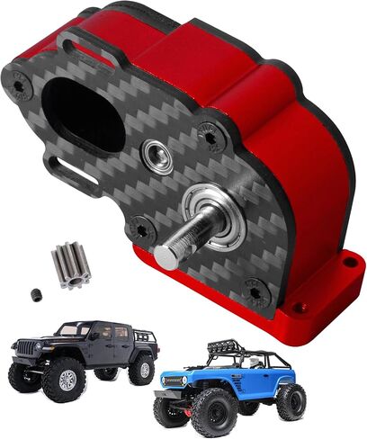 جزء ترقيات علبة التروس المركزية لسيارة 1/10 RC الزاحفة المحورية SCX10 SCX10 ii 90047 Wraith، علبة تروس ناقل الحركة المتوسطة LCG من الألومنيوم، أسود in Kuwait