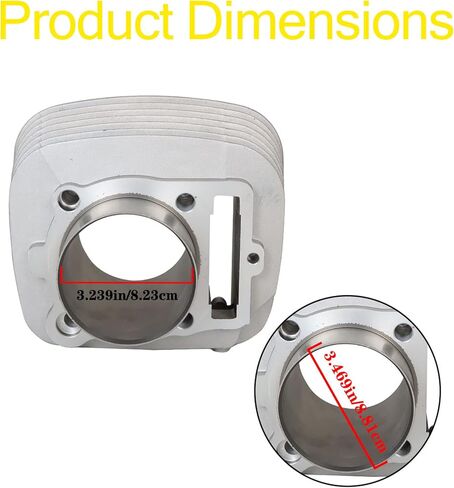 WFLNHB Cylinder Replacement for Yamaha Warrior Raptor Wolverine Bruin 350 348cc 5YT-11310-00-00 in Saudi Arabia