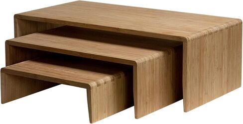 G.E.T. BAMRISERR12 Bamboo Large Risers Bamboo Bamboo Risers Collection (Pack of 4) in Saudi Arabia