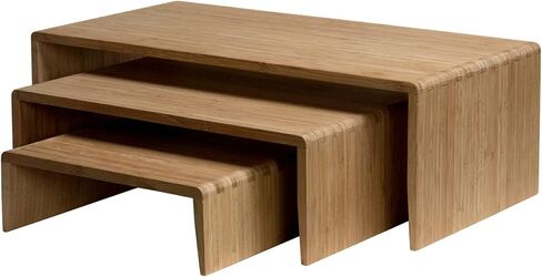 G.E.T. BAMRISERR12 Bamboo Large Risers Bamboo Bamboo Risers Collection (Pack of 4) in Saudi Arabia