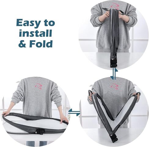 غطاء سرير محمول مزود بمظلة للتعتيم للخصوصية، مساحة للنوم لعمر أقل من 6 أشهر، غطاء تعتيم Pack n Play، مظلة لسرير الأطفال أثناء السفر، رمادي داكن in Kuwait