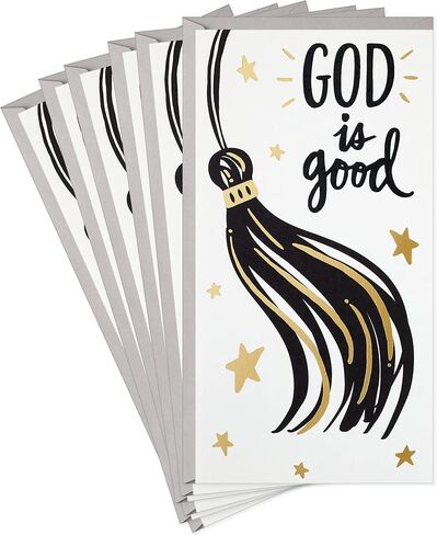 DaySpring Pack of Religious Graduation Gift Card Holders or Money Holders, God is Good (6 Cards with Envelopes) in Saudi Arabia