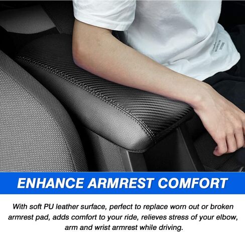 Karltys Ram 1500 Center Console Cover for Dodge Ram 1500 2019-2024 2025, Anti-Scratch Leather Protector with Stylish Pattern, Waterproof Ram 1500 Middle Console Armrest Cover Elbow Cushion Pad in Saudi Arabia