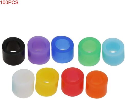 حلقات رمز الأسنان، 100 قطعة/صندوق مختلط الألوان حلقات رمز حلقات رمز السيليكون لأداة طب الأسنان in Kuwait