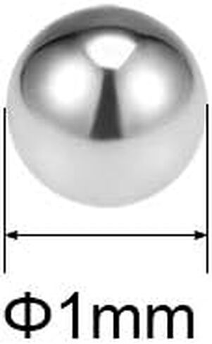 uxcell 1.5mm Bearing Balls 304 Stainless Steel G100 Precision Balls 500pcs in Saudi Arabia