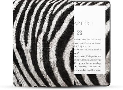 غلاف MightySkins متوافق مع Amazon Kindle Paperwhite 5 مقاس 6.8 بوصة الجيل الحادي عشر (2021) غلاف كامل - صورة الحمار الوحشي المقربة | غطاء ملتف واقٍ وفريد ​​من نوعه من الفينيل | سهل التطبيق | صنع في الولايات المتحدة الأمريكية in Saudi Arabia