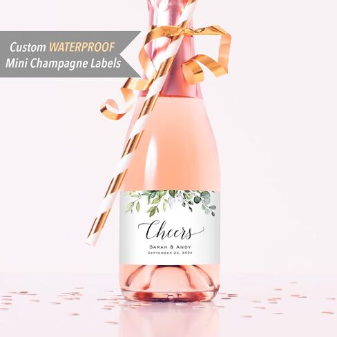 Cheers - 6 ملصقات لزجاجات الشمبانيا مقاومة للماء مصنوعة مسبقًا، ملصق ملصق النبيذ لحفلات الزفاف، وحفلات الزفاف، وأعياد الميلاد، وحفلات التخرج وجميع الأحداث (ملصق الشمبانيا - هتاف، غير قابل للتخصيص) in Saudi Arabia