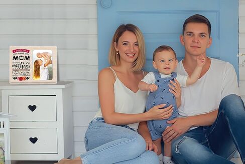 FaCraft First Mothers Day Picture Frames 4x6 Wood 1st Mother's Day Photo Frame for Mom from Baby First Mothers Day Gifts Frames for New Mom New Baby Mom to be Newborn New Parents Boy Girl Baby Nursery in Saudi Arabia