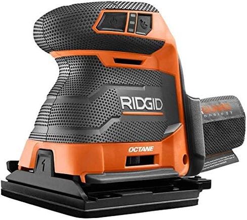 Ridgid 18-Volt OCTANE Cordless Brushless 3-Speed 1/4 Sheet Sander - Bare Tool, R86064B, (RENEWED) in Saudi Arabia