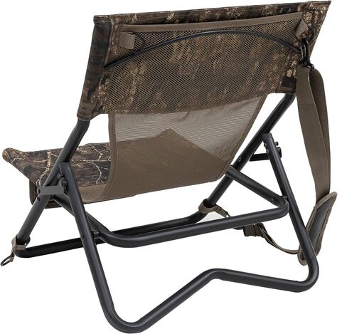 Browning Low-Profile Woodland Hunting Chair with Flat-Folding Design, Durable Steel Frame, Hanging Call Organizer Pocket, and Padded Shoulder Carry Strap in Saudi Arabia
