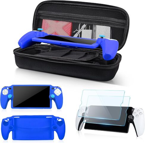 Crystal Shell Compatible with Sony Playstation Portal, PS5 Portal Hard Protective Case with Comfortable Ergonomic Grip & 4 Thumb Stick Caps, Playstation Portal Accessories in Saudi Arabia
