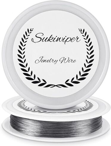 Beading Wire for Jewelry Making, 28-Gauge Thin Metal Wire Bracelet Making Wire 141 FT Stainless Steel Wire in Kuwait