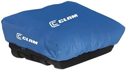 CLAM 8760 غطاء سفر محمول لصيد الأسماك في الهواء الطلق مع جيوب لنماذج المأوى الكشافة/الصياد/زلاجات الشمال الصغيرة/الكشافة XL، غطاء فقط، أزرق in Saudi Arabia