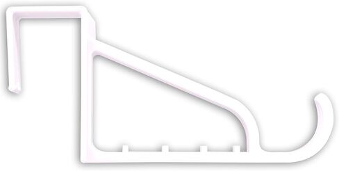 أساسيات الأجهزة 852098 خطاف فوق الباب، كبير من البلاستيك الأبيض in Kuwait