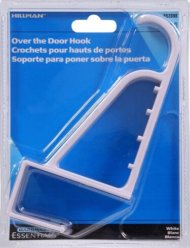 أساسيات الأجهزة 852098 خطاف فوق الباب، كبير من البلاستيك الأبيض in Kuwait