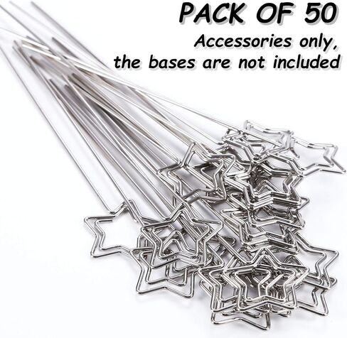 H&W 50pcs 4.7''L حلقة حلقة شكل دائري DIY حرفة سلك كليب الجدول حاملي بطاقات ملاحظة صورة صورة مذكرة حامل معدني المشبك لحفل عيد ميلاد مكتب DIY كعكة توبر (WE5-D1) in Kuwait