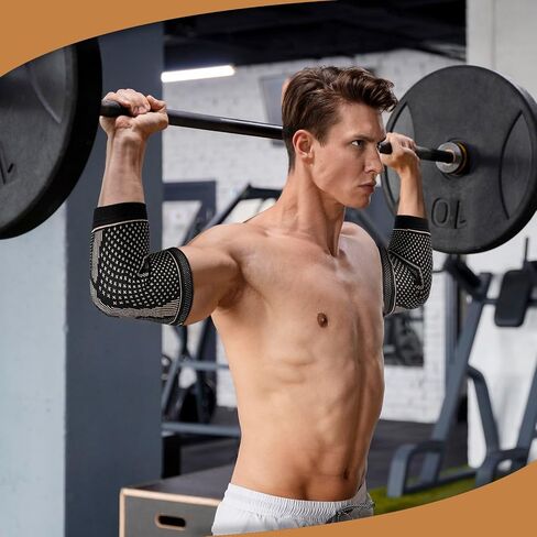 Copper Elbow Sleeve,Elbow Compression Sleeve, Elbow Brace For Tendonitis and Tennis Elbow,Golfers, Arthritis, Bursitis. Elbow Pain Relief,Weightlifting, Fit for Men & Women in Saudi Arabia